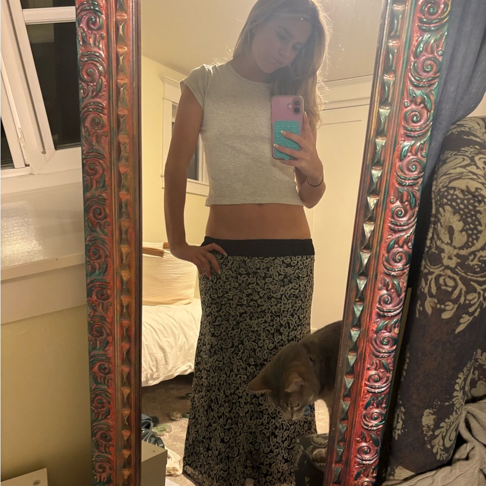 Elegant Black and White Women's Skirt